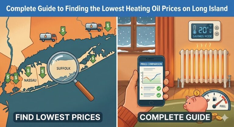 Guide to finding the lowest heating oil prices on Long Island — compare Nassau and Suffolk County dealers